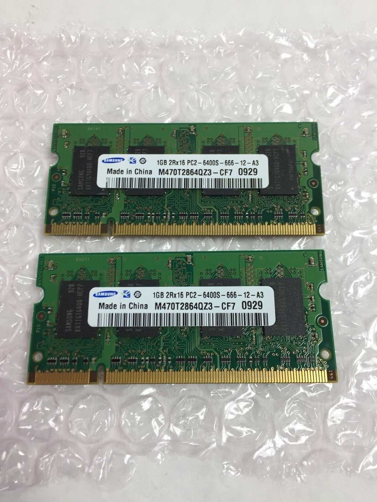 Samsung 2GB (2x1GB) M470T2864QZ3-CF7 2RX16 PC-6400S-666 -12-A3 Laptop RAM