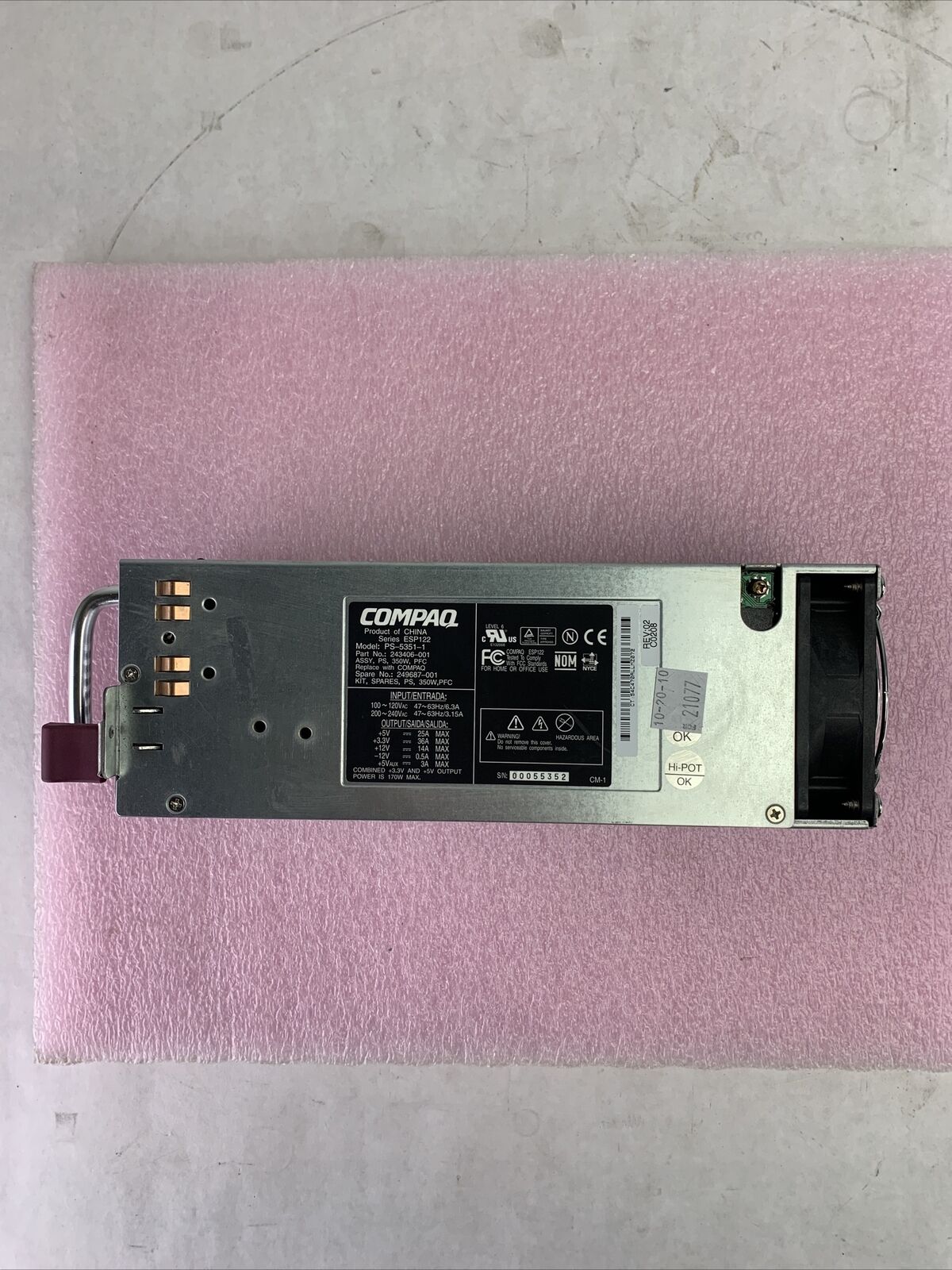 Compaq PS-5351-1 170W Power Module
