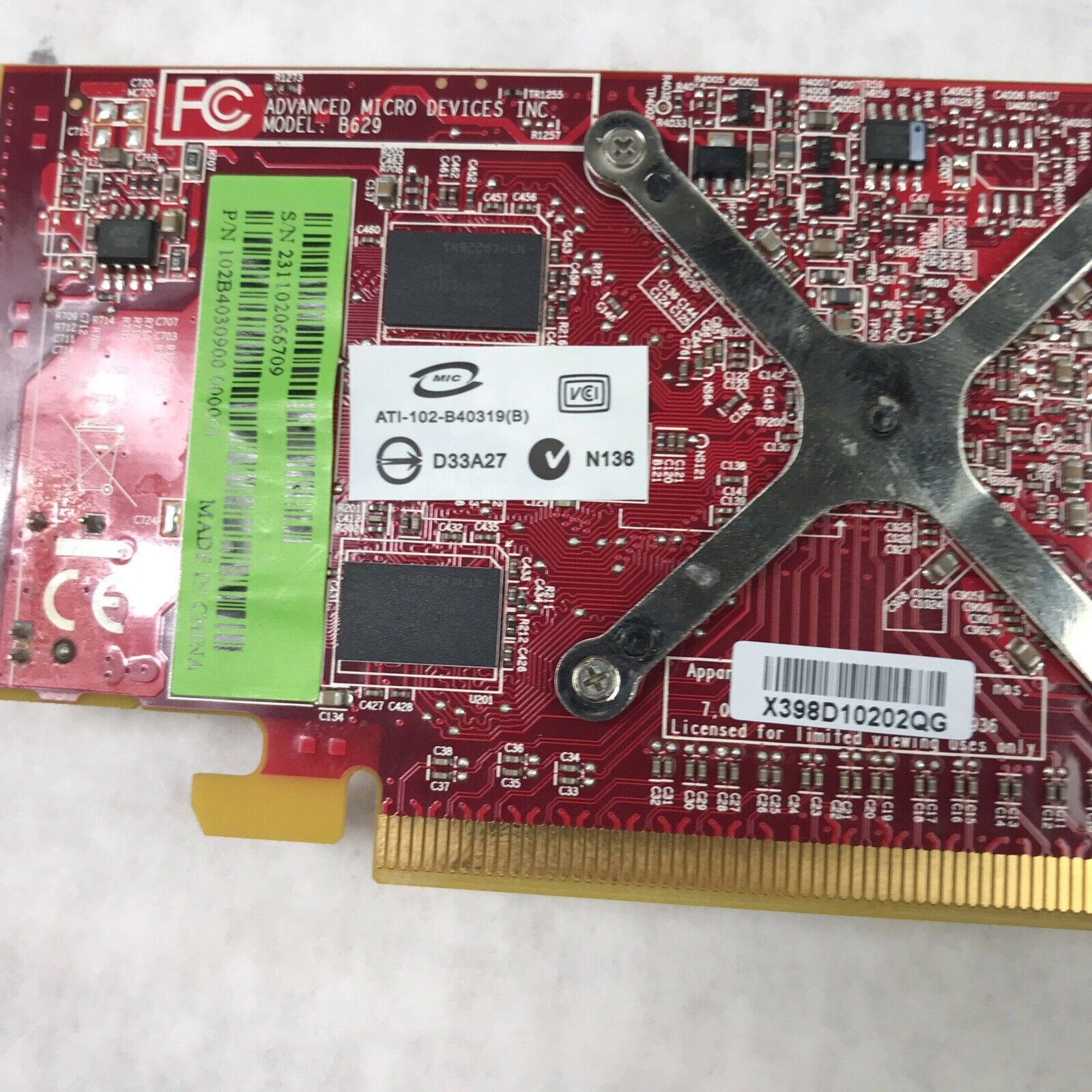 Lot of 2 Dell ATI Radeon HD 3450 PCI Express x16 Full Height Video Card 256MB