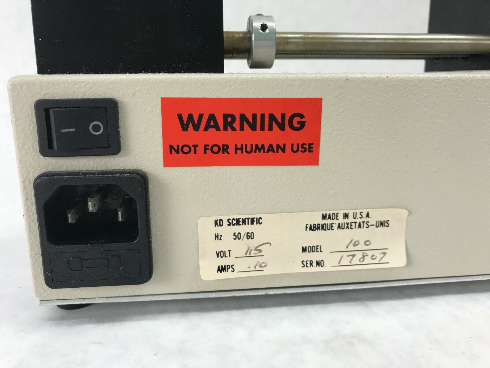 KD Scientific Model 100 Laboratory Syringe Pump - Parts or Repair
