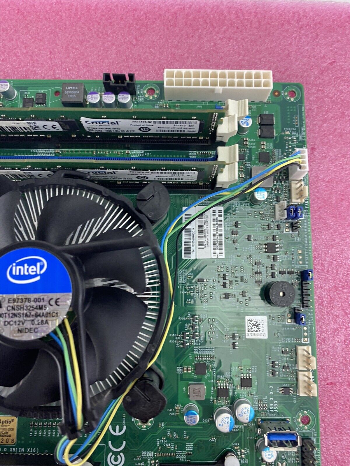 16GB ECC RAM Intel Xeon E3-1270v3 Supermicro LGA 1150 microATX MOBO w IO Shield