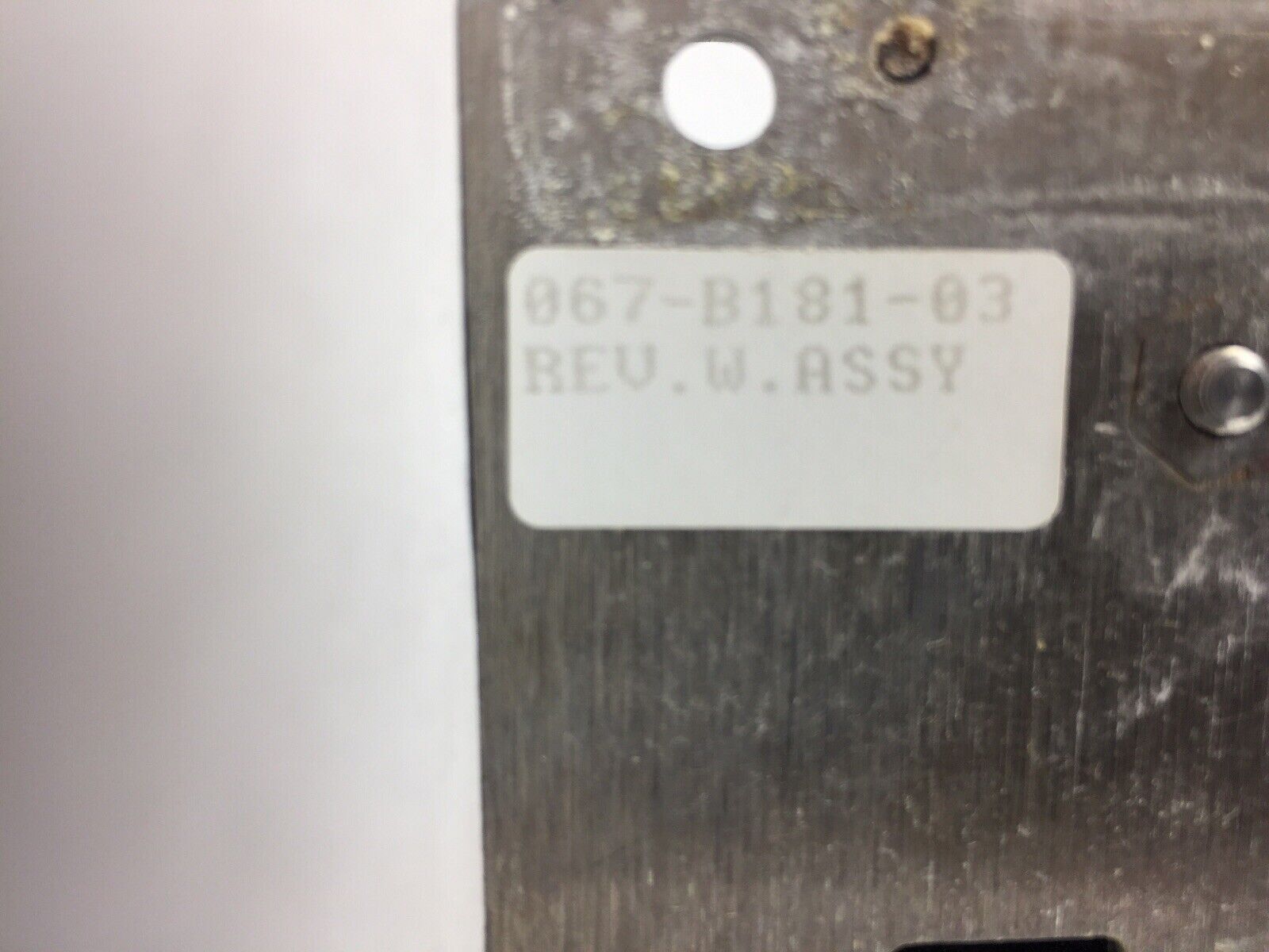 Siemens 067-B181-03 Assembly For Siemens Advia 120.