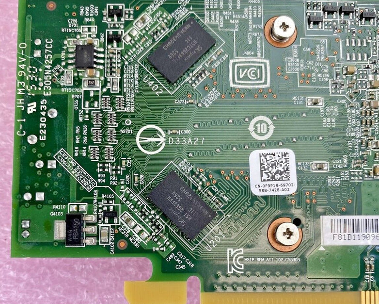 AMD 0F9P1R Radeon HD8490 1GB DDR3 DVI DisplayPort PCIe Low Profile Graphics GPU