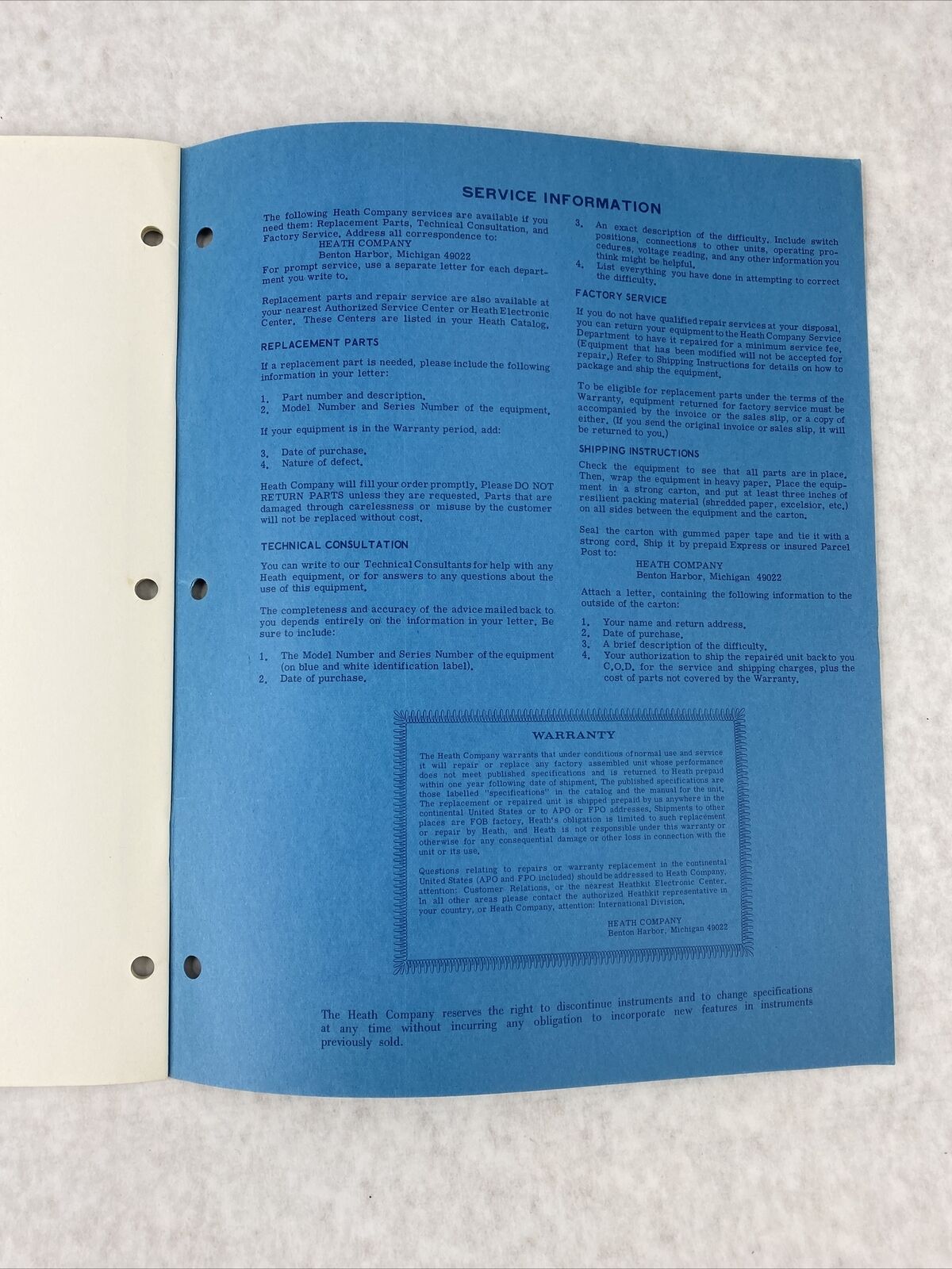 Heathkit SM-102A Programmable Timer Assembly Manual 1973 595-1378-01