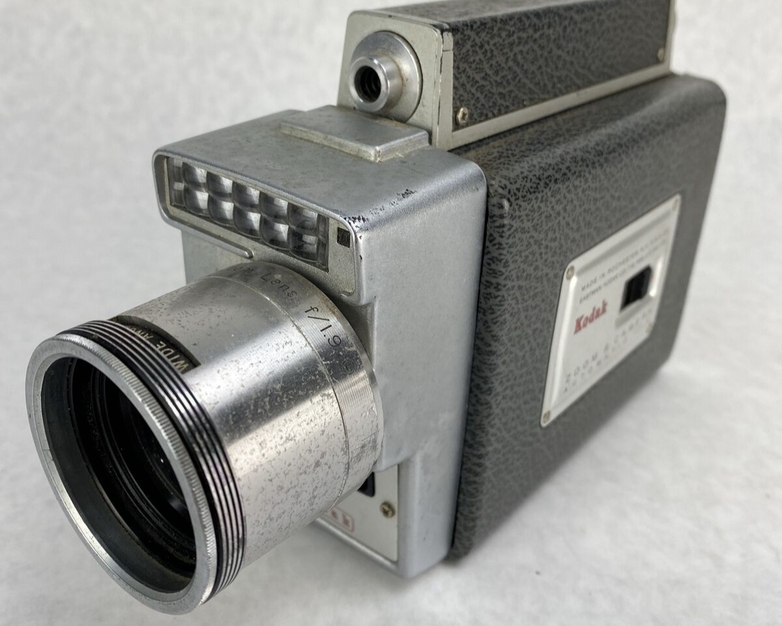 Vintage Kodak Electric 8 Movie Camera Zoom Lens f:1.9 USA Made SOLD AS IS