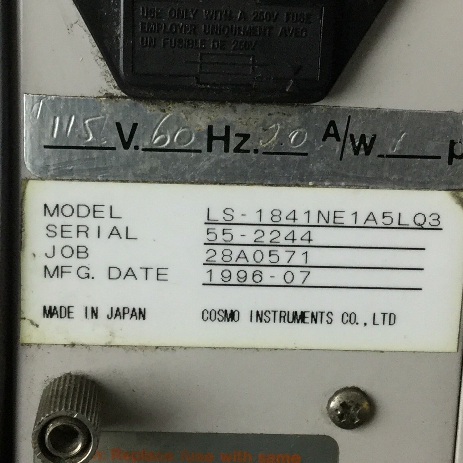 COSMO LS-1841N Air Leak Tester  Includes Power Cord