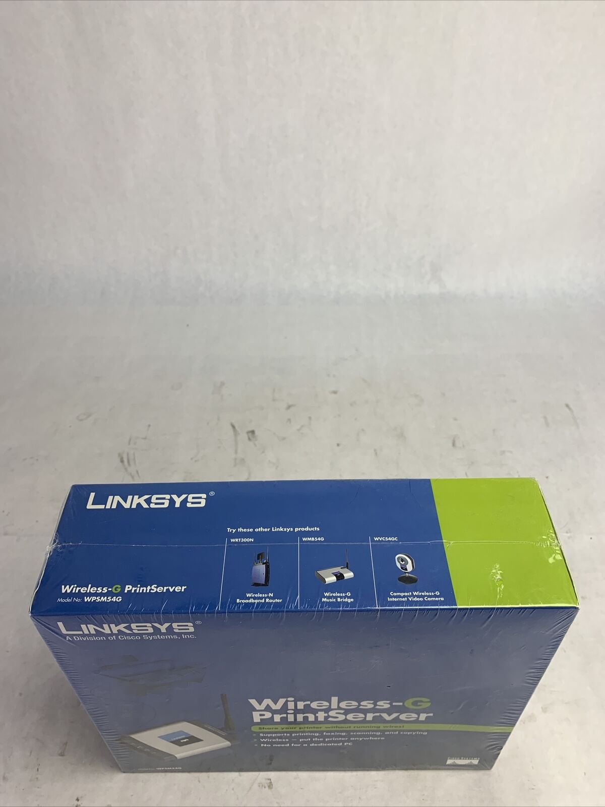 Linksys Wireless-G PrintServer New In Box WPSM54G