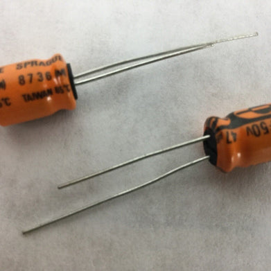NEW SPRAGUE 5130, Capacitor, 47uF 50V, Lot of 2