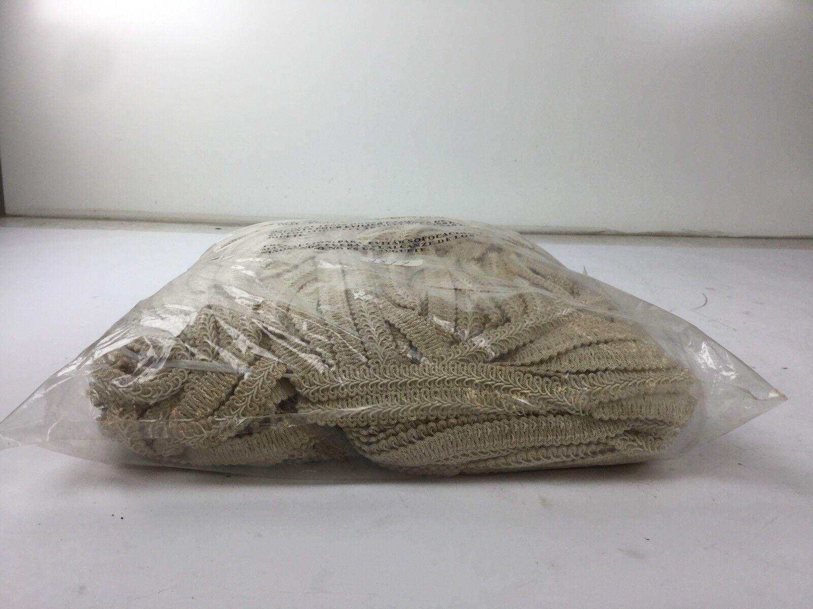 Beige  187 Yards Gimp Braided Vintage Trim, NEW