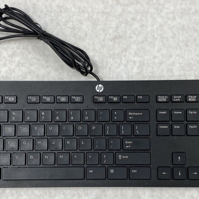 Lot(2) HP 803181-001 Slim USB Wired Enhanced Keyboard KBAR211 Genuine OEM