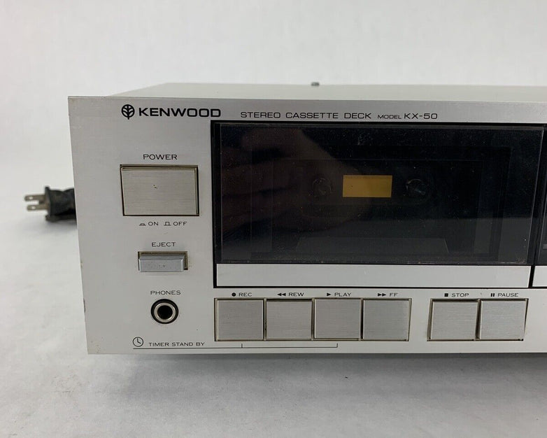 Vintage Kenwood KX-50 Stereo Cassette Deck For Parts and Repair