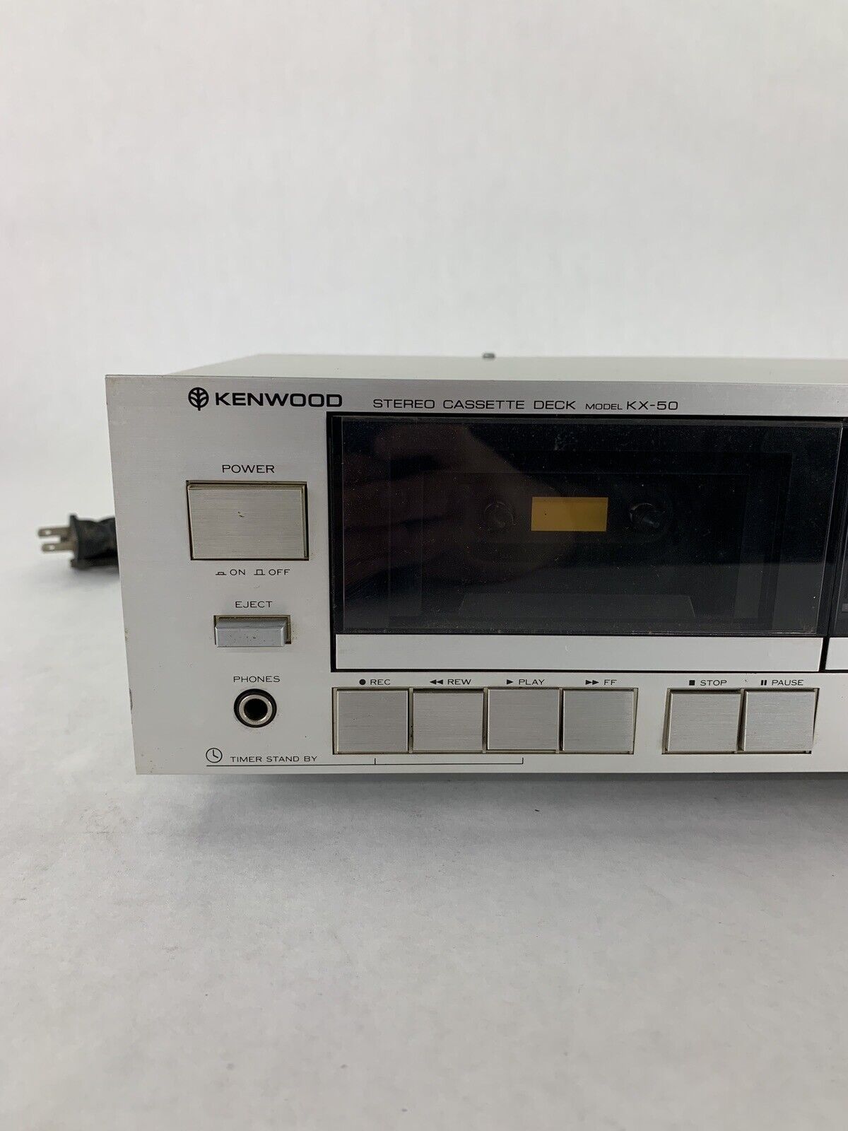 Vintage Kenwood KX-50 Stereo Cassette Deck For Parts and Repair