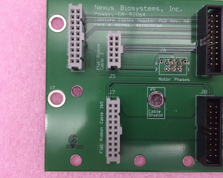 Nexus BioSystems 481986 PCB - Rev. AB - Replacement Part