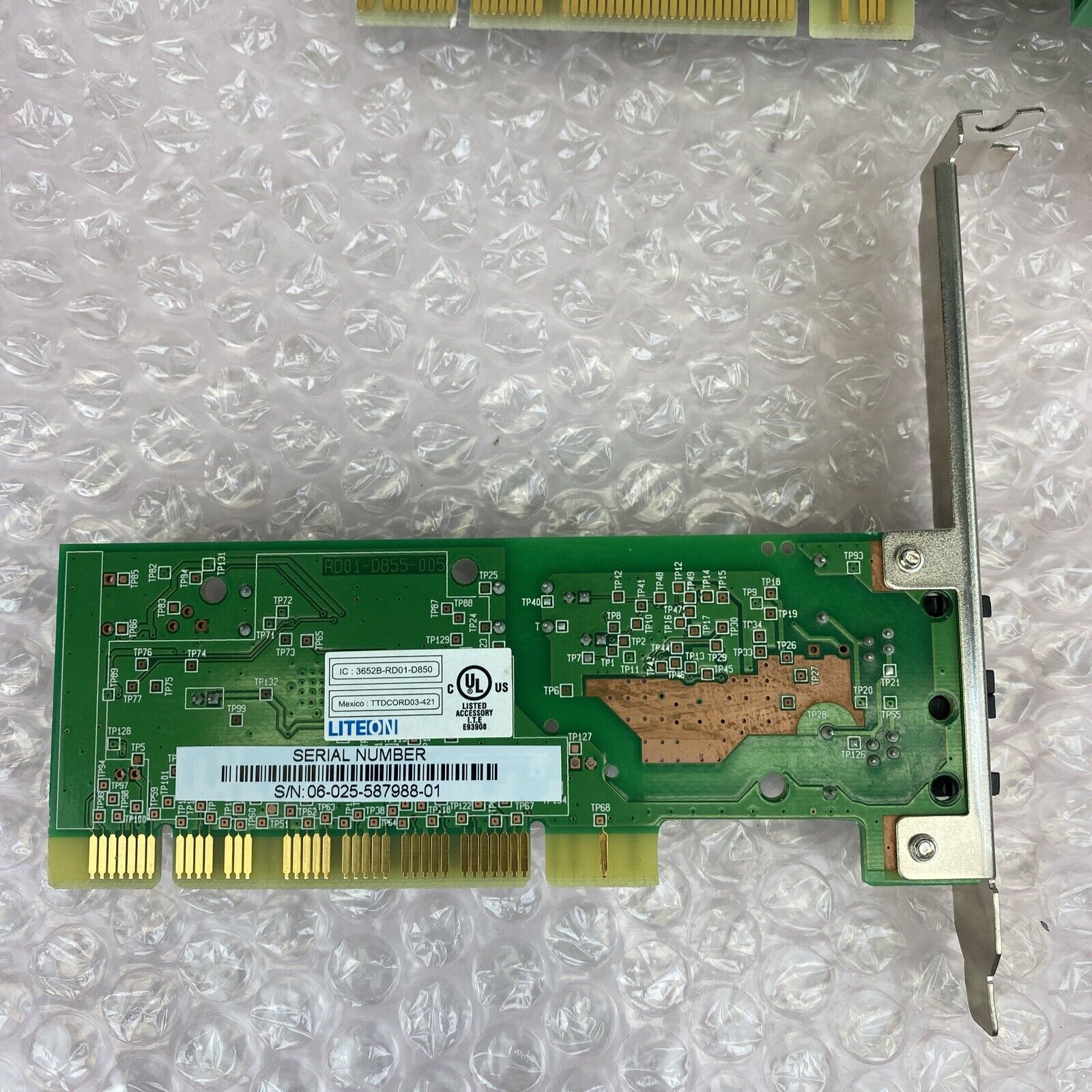 Lot of 3 various PCI card 56k fax modems Conexant KB5815G Agere 90109-2 P40