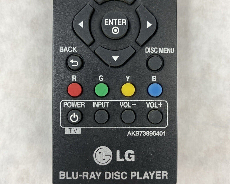 LG AKB73896401 Blu Ray Disc DVD Player Remote Control BP135 BP300 BP335W
