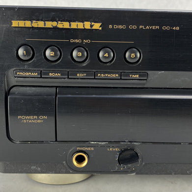 Marantz CC-48U BL 5 Disc CD Changer Player No Remote NEEDS REPAIR