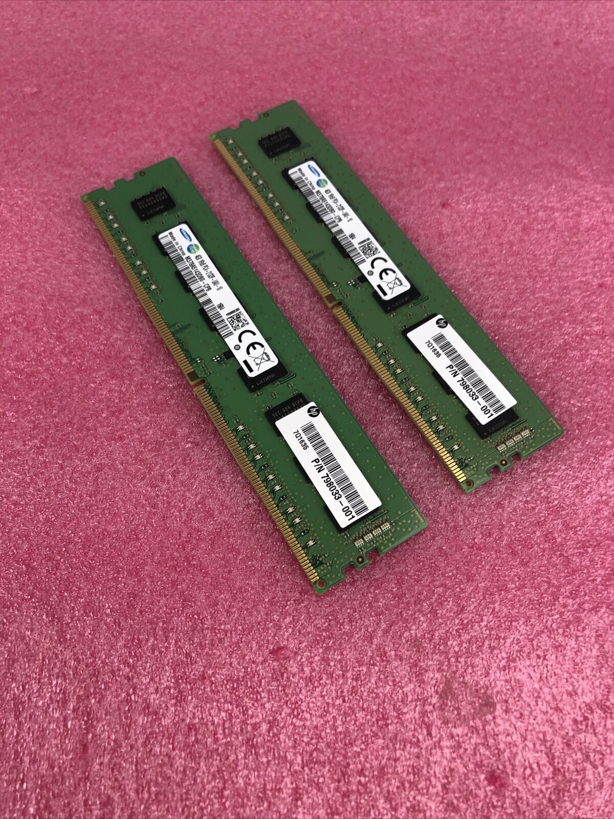 (lot of 2) HP 798033-001 SAMSUNG M378A5143DB0 4GB RAM DDR4 2133MHz