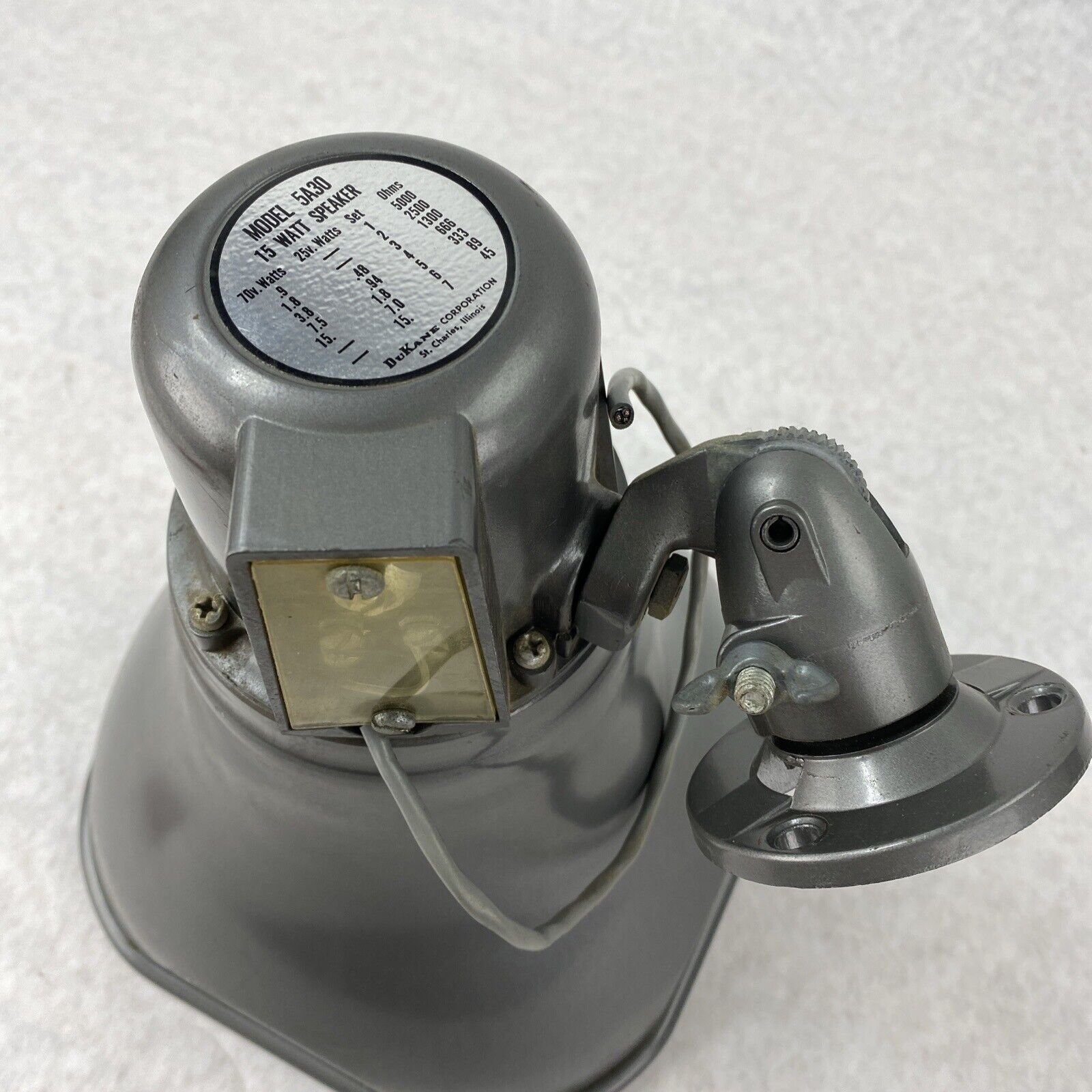 Dukane 5A30 15 Watt Horn Speaker Made In USA