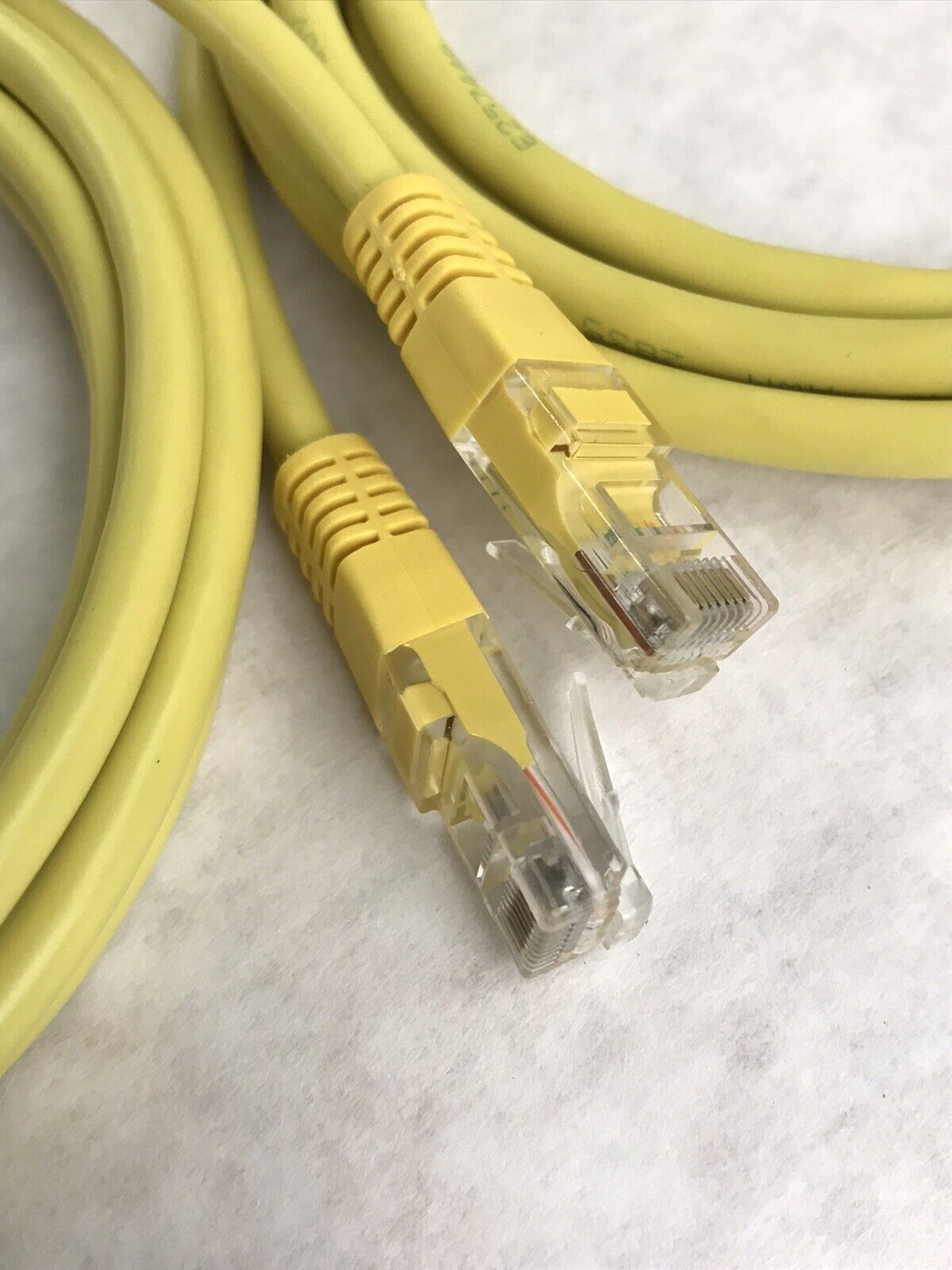 (Lot of 2) 2X Yellow CAT 5 5-Foot 24 AWG 30V Richland Networking Cables