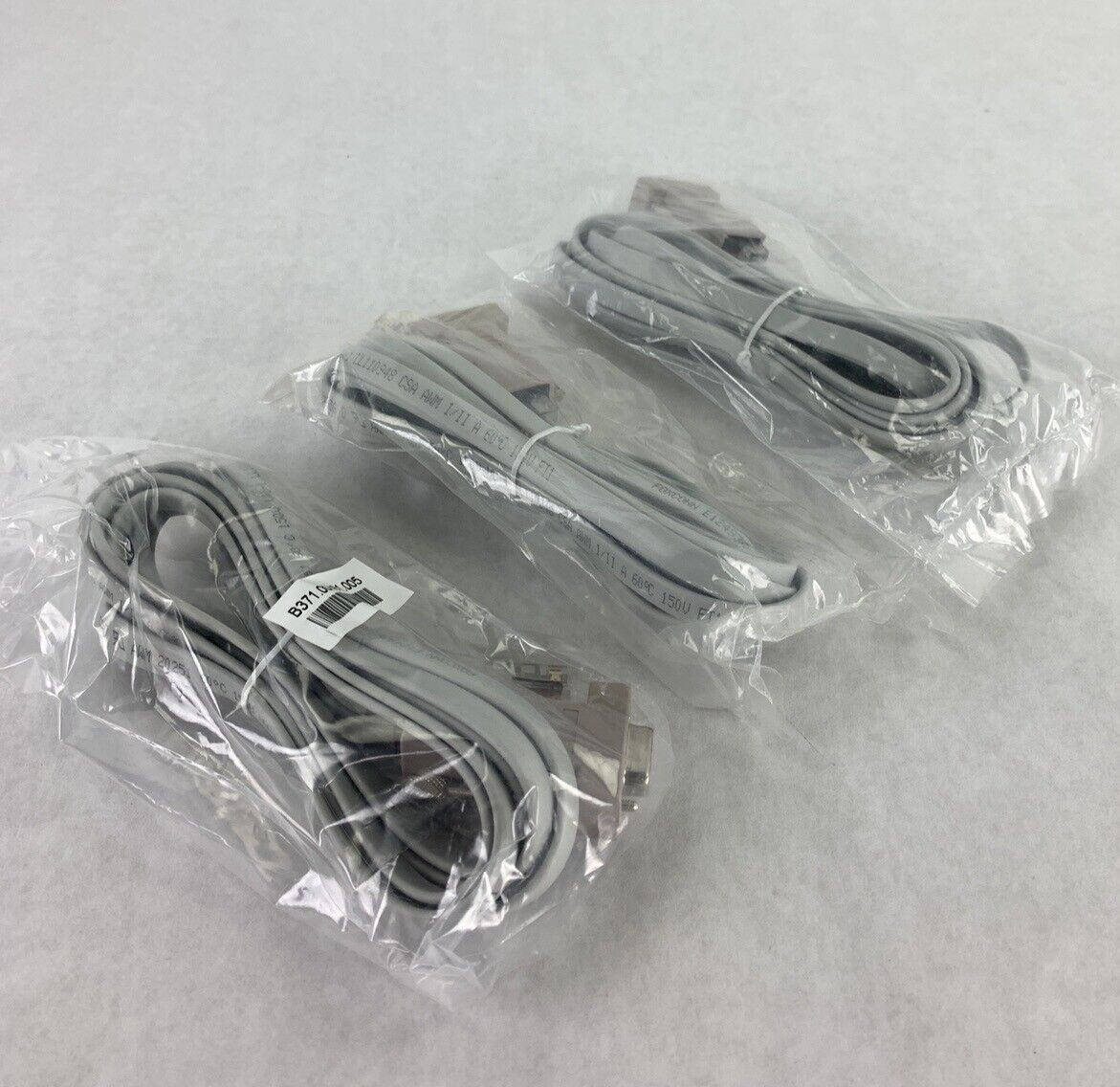 New Lot of 3 Foxconn Console Cable RJ45 to DB9 Female Adapter E124936-D
