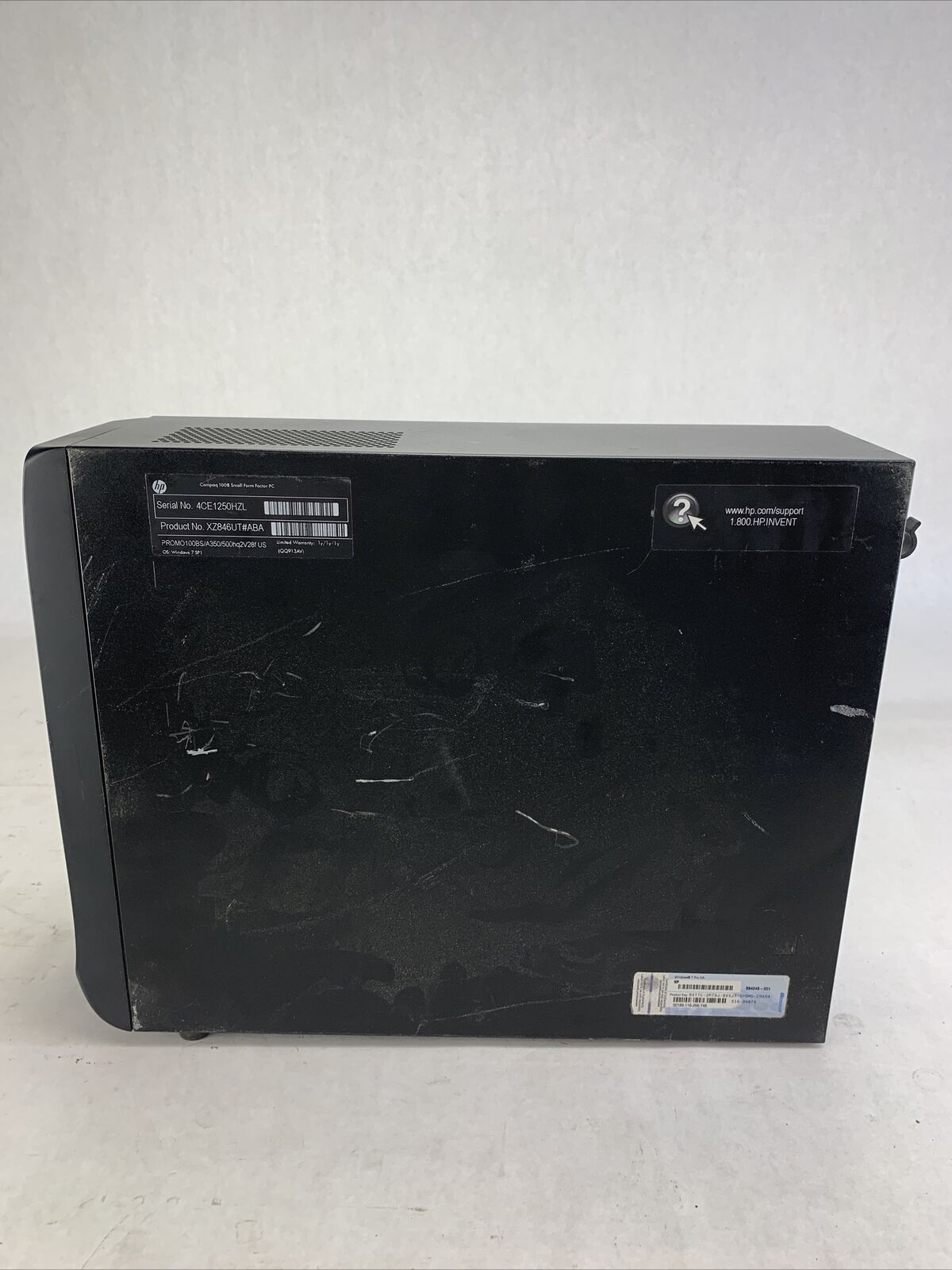 Compaq 100B SFF AMD E-350 1.6GHz 8GB RAM No HDD No OS
