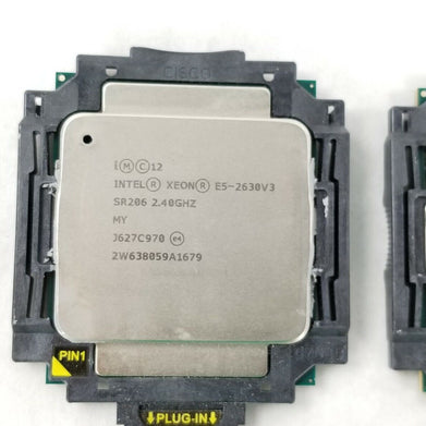 Matching Pair Intel Xeon E5-2630 V3 CPU 8-Core 2.4GHz SR206 20MB 85W LGA 2011-3