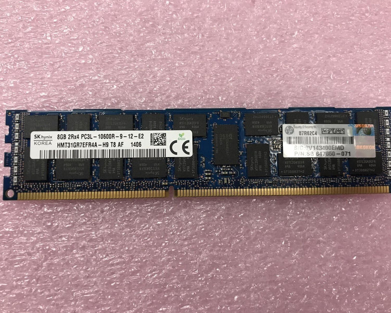 Hynix 16GB 2x8GB 2Rx4 PC3L-10600R-9-12-E2 Ram HMT31GR7EFR4A-H9