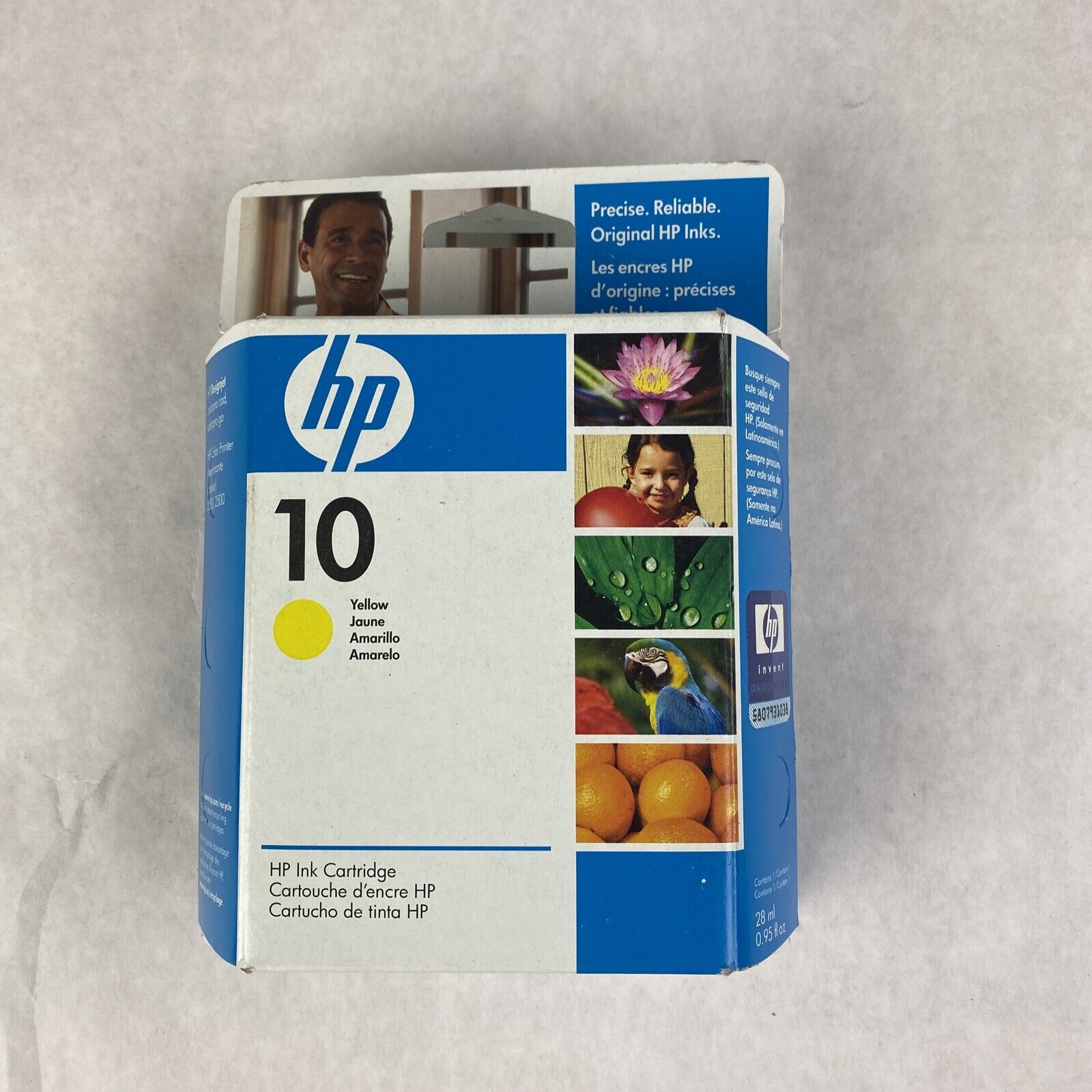 HP C4842A 10 Yellow Designjet Colorpro Ink cartridge exp 02/2011 lot of 2