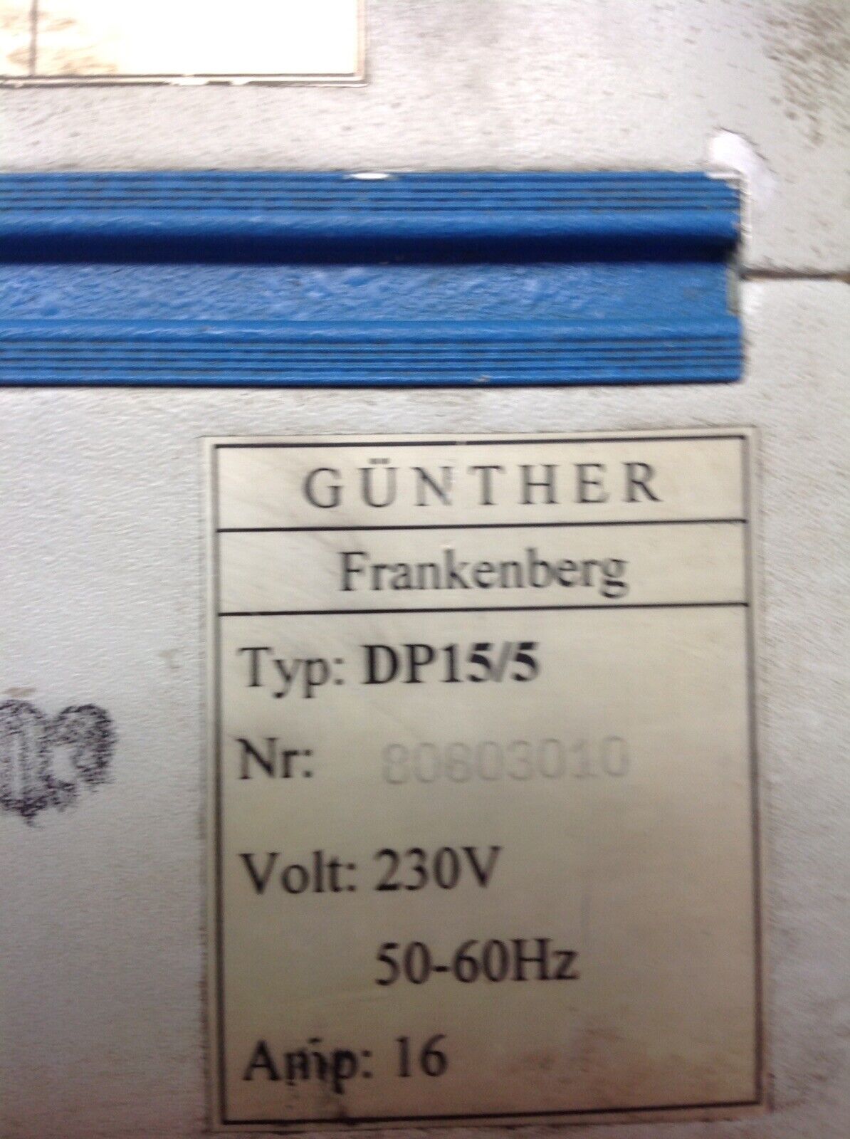 Gunther DP15 5 Günther Heisskanaltechnik DP15/5 - No Power