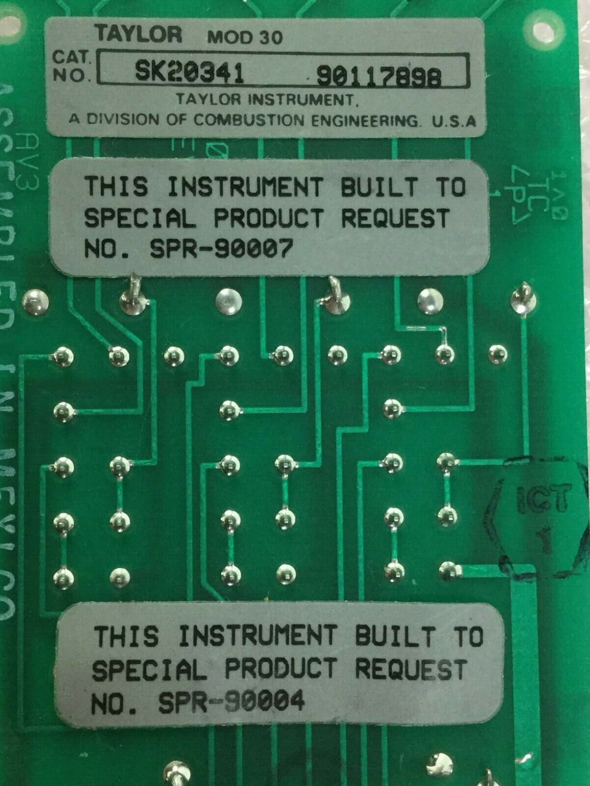 Taylor  MOD 30 SK20341 REV AB MS4112  SPR-90007 SPR-90004