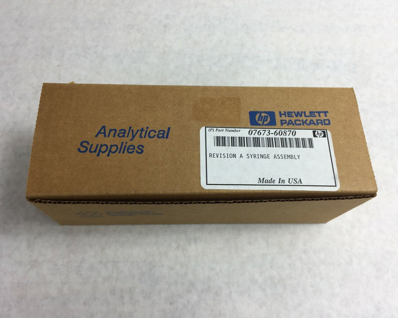 HP Hewlett Packard Syringe Assembly 07673-60870