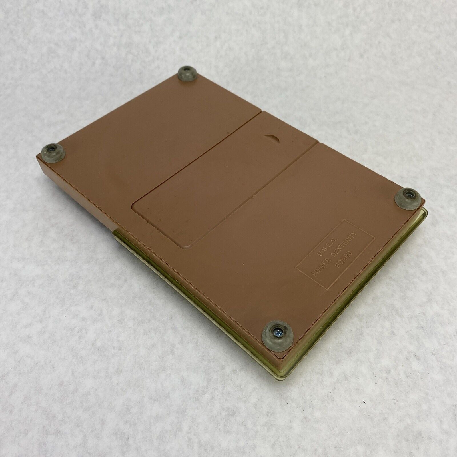 Vintage USES Finger Dexterity Board Beige Tint Cover