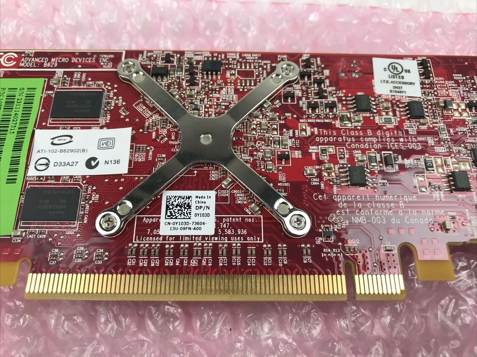 ATI 109-B62941-00 Radeon HD 3450 256MB DDR2 PCIe Video Card Lot of 5