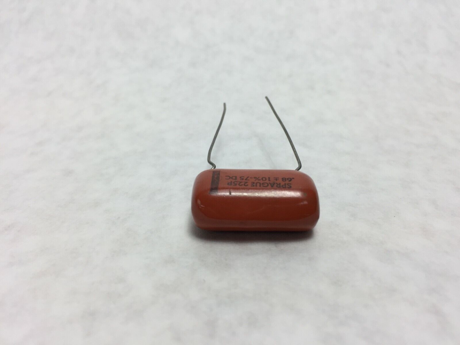 NOS  Sprague 225P .68  75 DC  Orange Drop Capacitors    Lot of 8