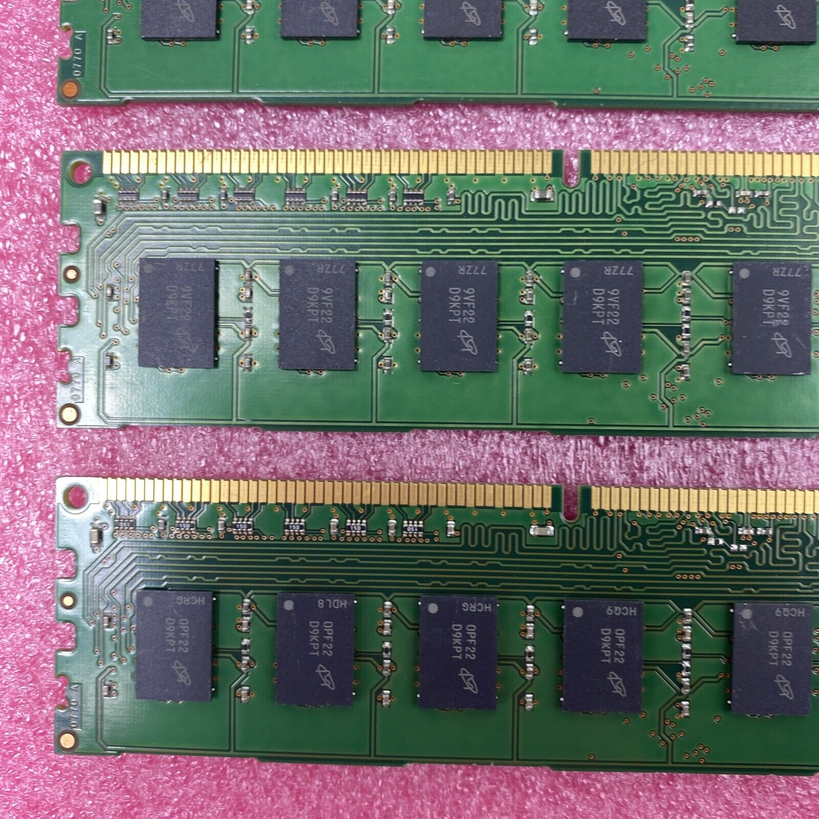 Lot of ( 4 ) 2GB Micron MT16JTF25664AZ-1G4F1 PC3-10600 DDR3 240-Pin DIMM Memory