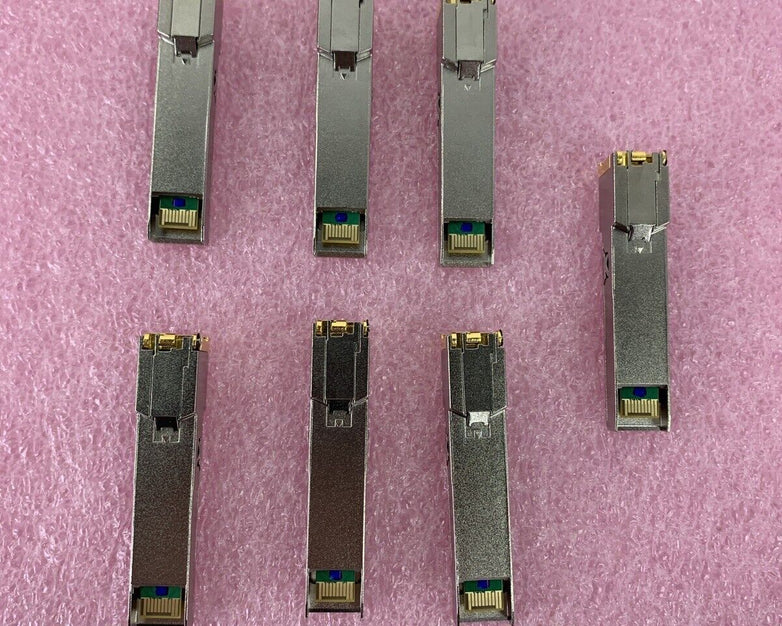 Lot of 8 Fiberstore SFP-GB-GE-T 1000BASE-T 1GT SFP Transceiver 100m