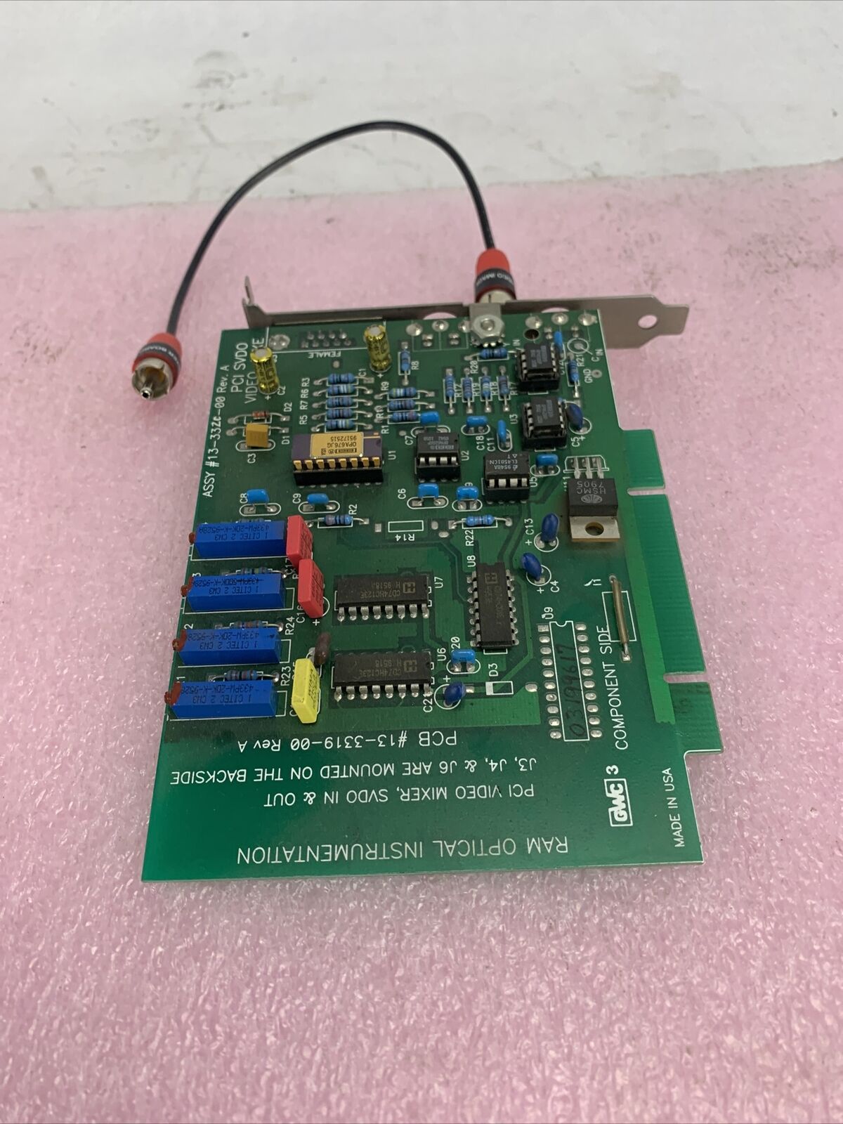 RAM Optical Instrumentation Inc 13-3319-00 PCI Video Mixer