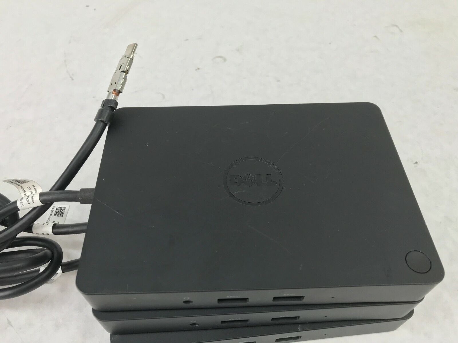 Lot of 3 Dell K17A WD15 Docking Station Thunderbolt USB-C - Plug Cover Missing