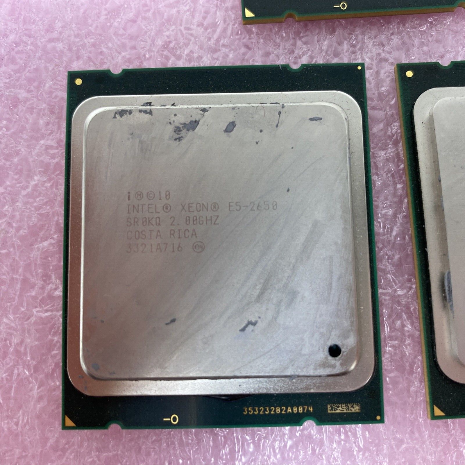 Lot of 3 Intel Xeon E5-2650 SR0KQ 2GHz L315B463 LGA 2011 CPU Processor
