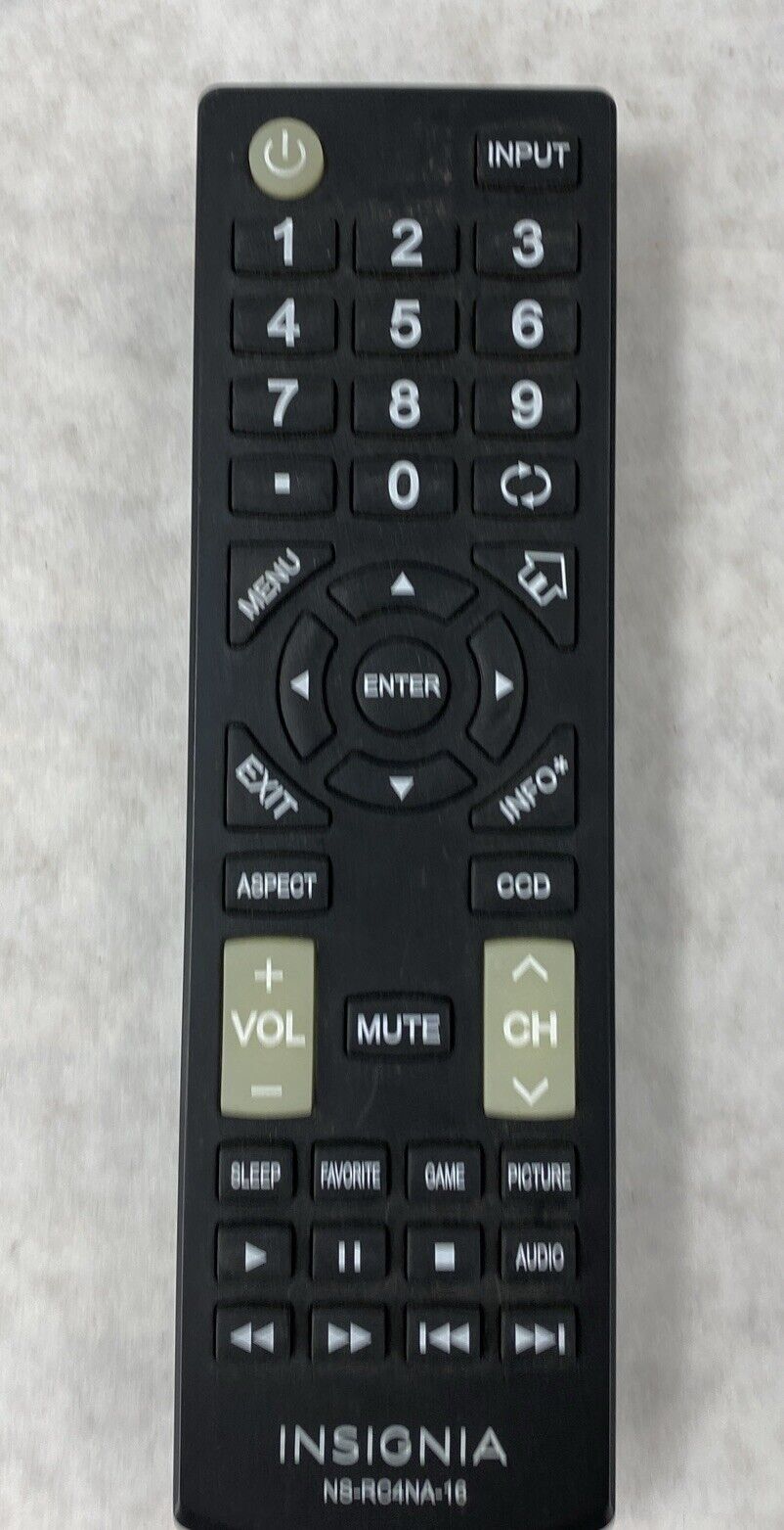 Insignia NS-RC4NA-16 Genuine OEM TV Remote Control TESTED