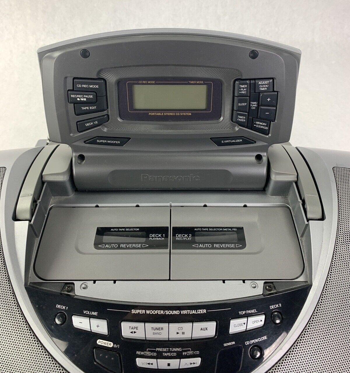Panasonic RX-ED707 Radio Double Cassette Recorder CD