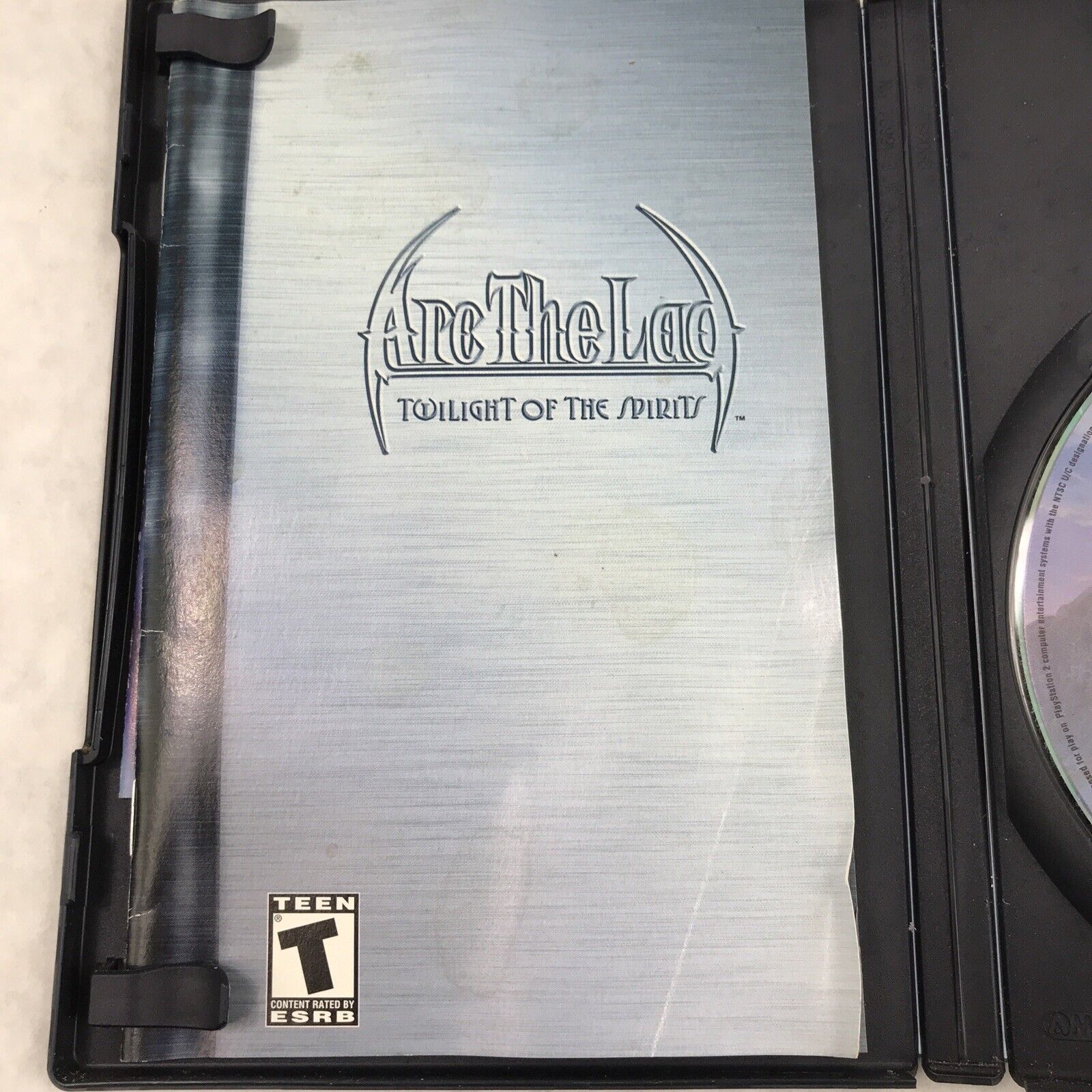 Arc The Lad: Twilight of The Spirits (PlayStation2) W/ Manual