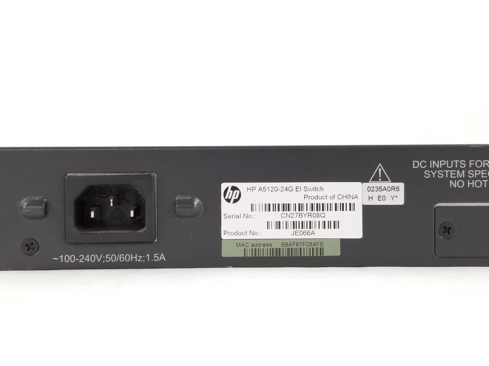 JE073A#ABA HP A5120-16G SI Layer 3 Switch Manageable (Refurbished)