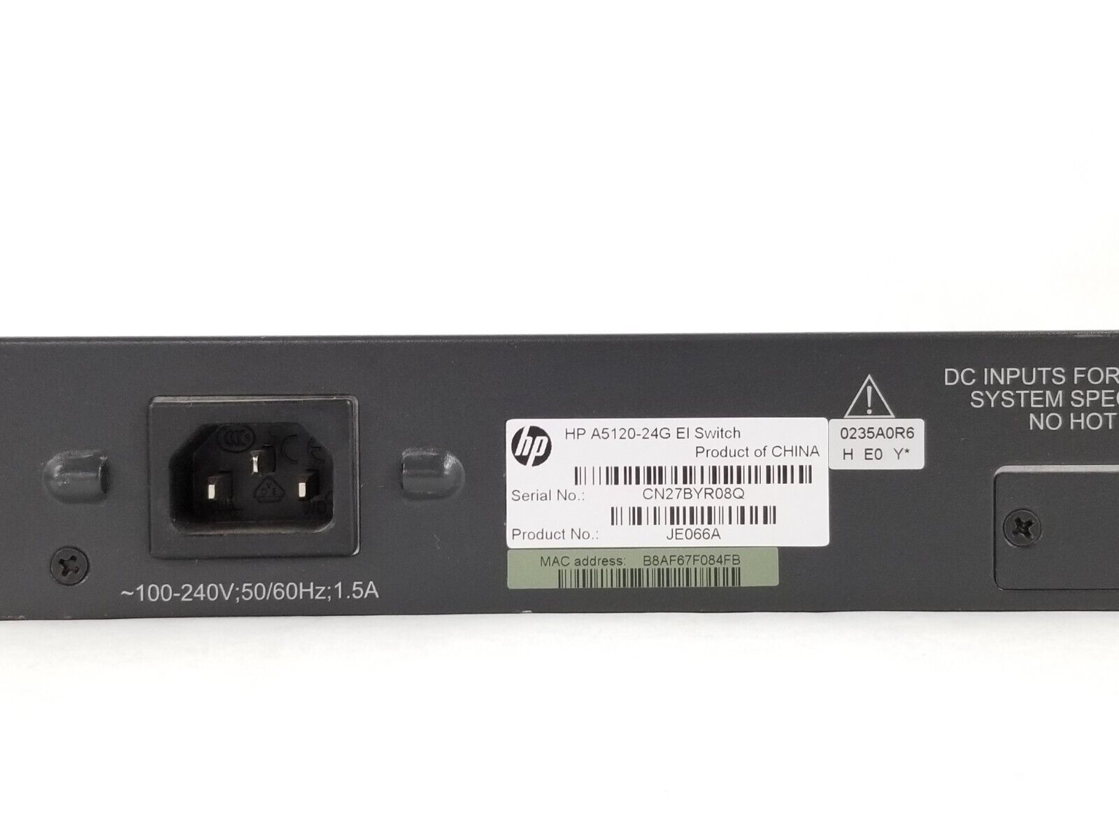 HP A5120 Series Switch JE066A 10/100/1000Base-T HP A5120-24G El Gigabit Switch