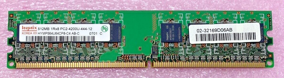 Hynix HYMP564U64CP8-C4-AB-C 512MB PC2-4200 DDR2-533MHz 240 pin memory RAM module
