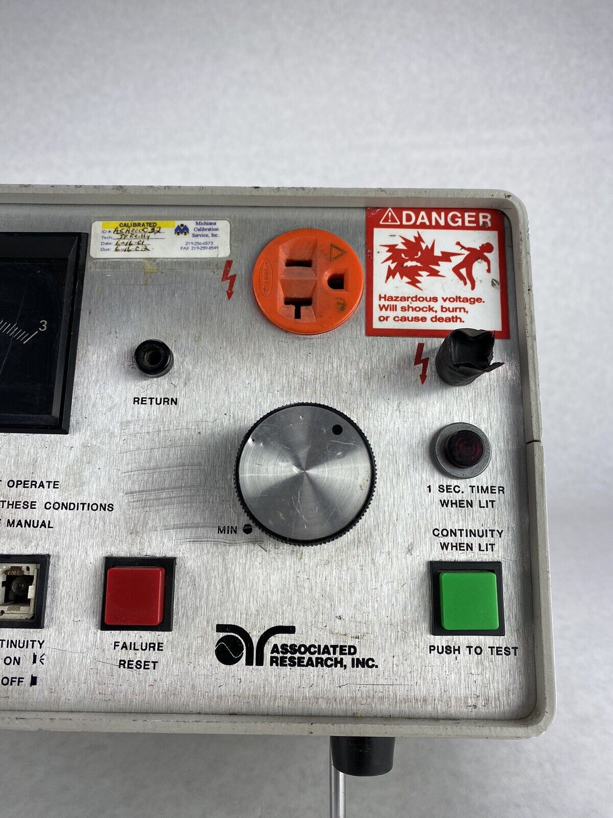 Associated Research 4040AT AC/DC Hypot Ground Continuity Test Set SOLD AS IS