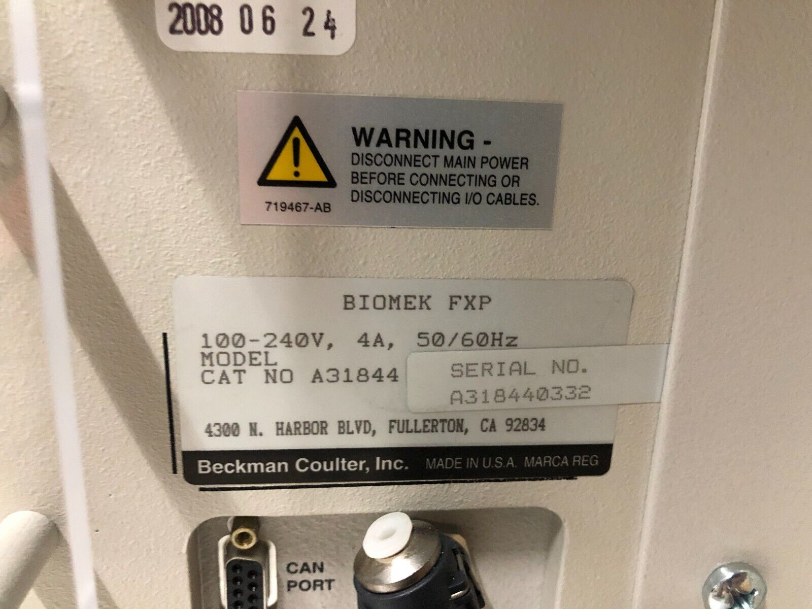 Beckman Coulter Biomek FXP Automated Lab Workstation w/ Tray, Tips, Hood