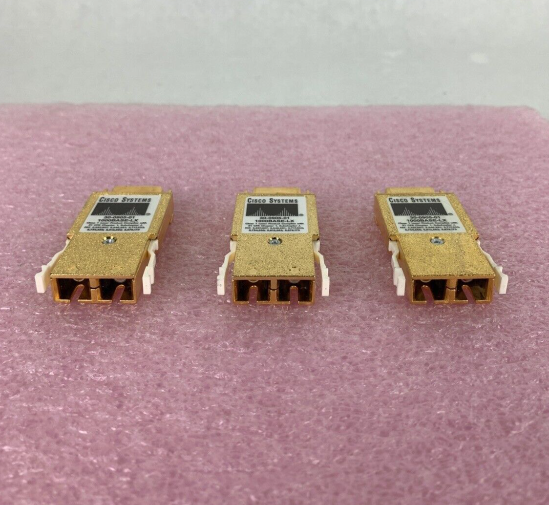 Lot 3 Cisco 30-0905-01 1000Base-LX GBIC Optical Transceiver Module