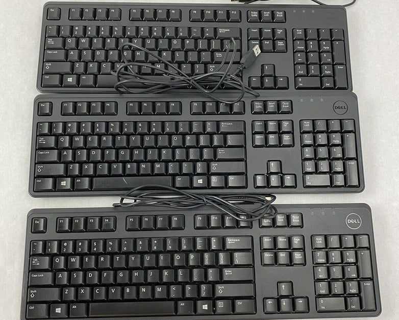 Lot of 3 Dell Keyboards KB212-B DP/N 04G481