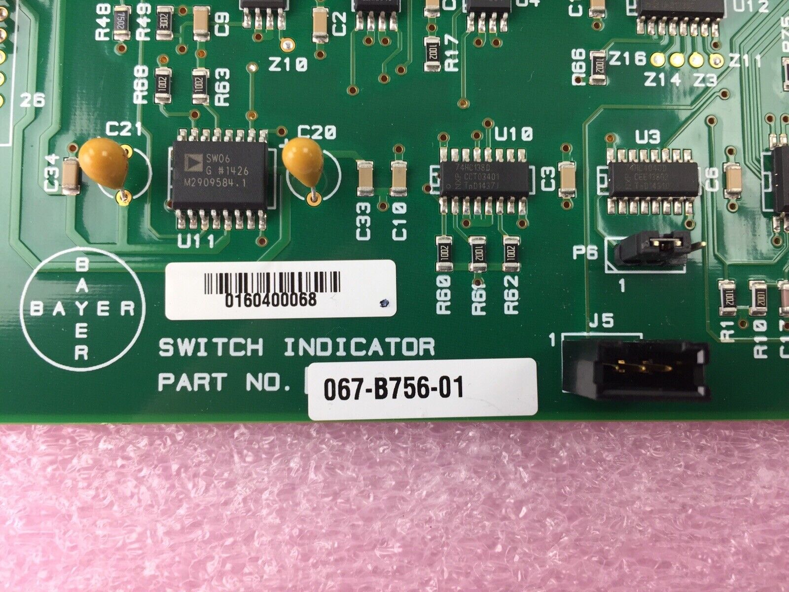 Siemens Bayer 067-B756-01 Switch Indicator Board